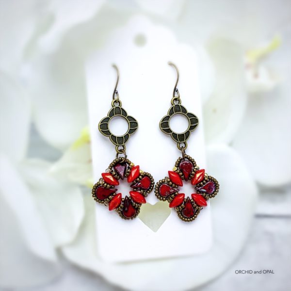 Aegean Breeze Earrings red