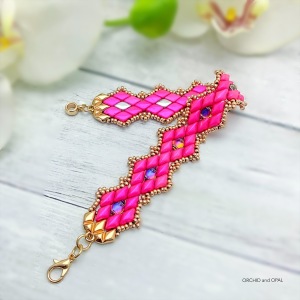 Backlit GemDuo Bracelet pink