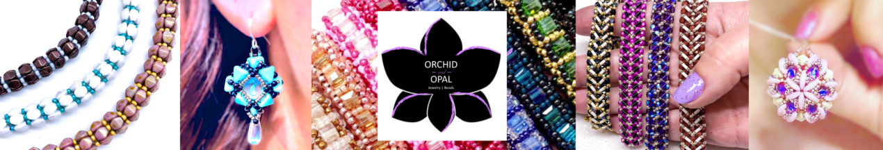 orchid and opal jewelry and beads