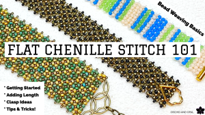 Flat Chenille Beading Stitch Tutorial Beginners