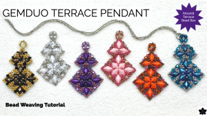How to: GemDuo Terrace Beaded Pendant Tutorial