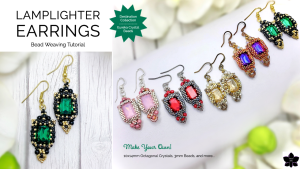 How to Lamplighter Beaded 10x14mm Octagonal Crystal Earrings