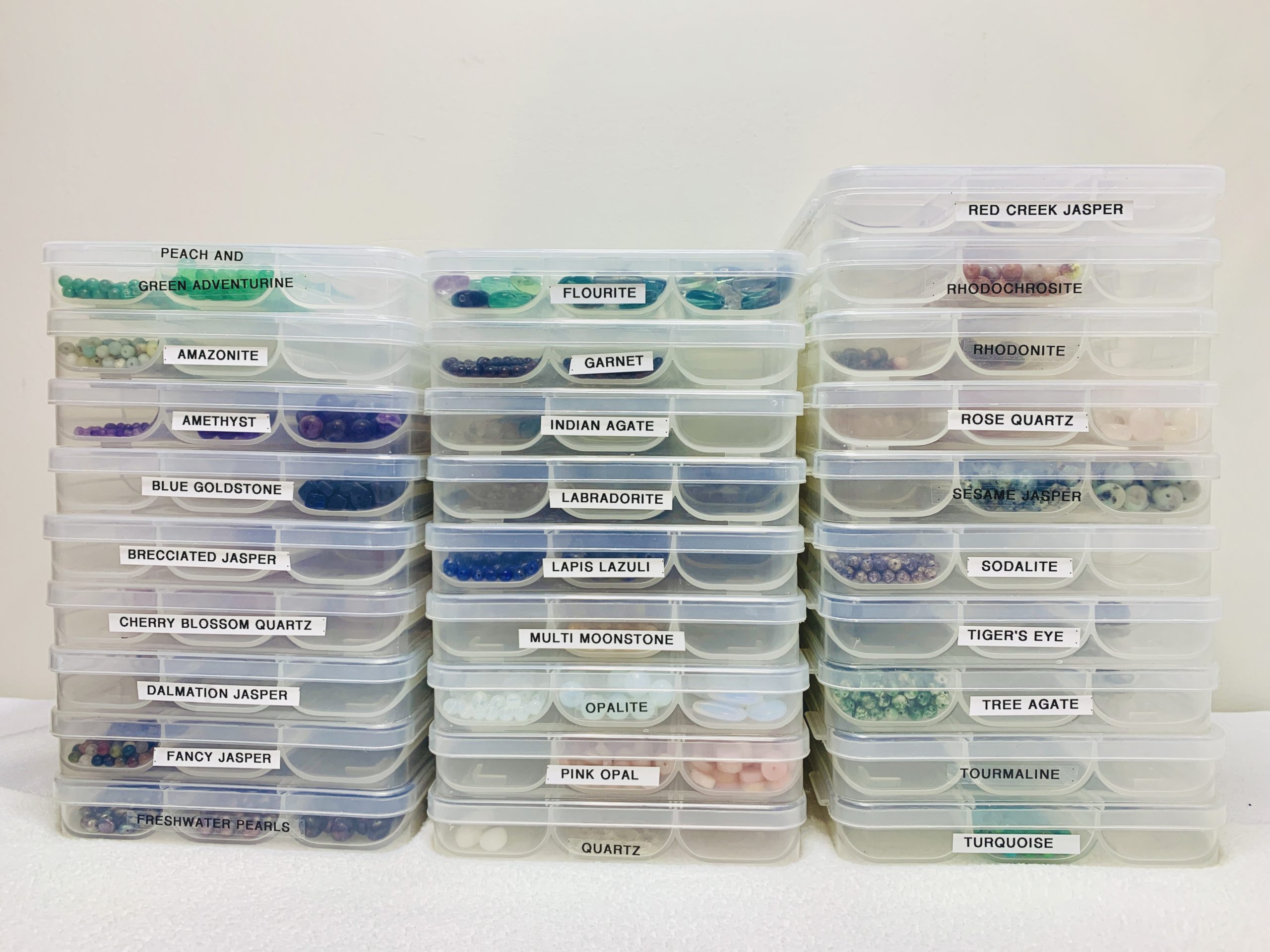 gemstone bead storage