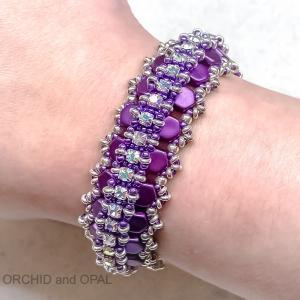 glacier lagoon bracelet - purple/silver