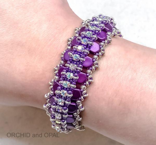 glacier lagoon bracelet - purple/silver