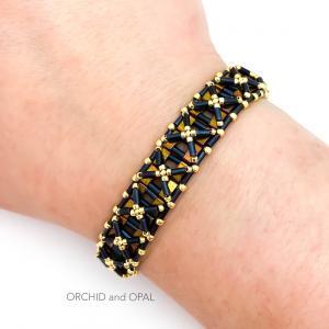 half nexus bracelet black gold