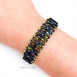 nexus bracelet - gold black