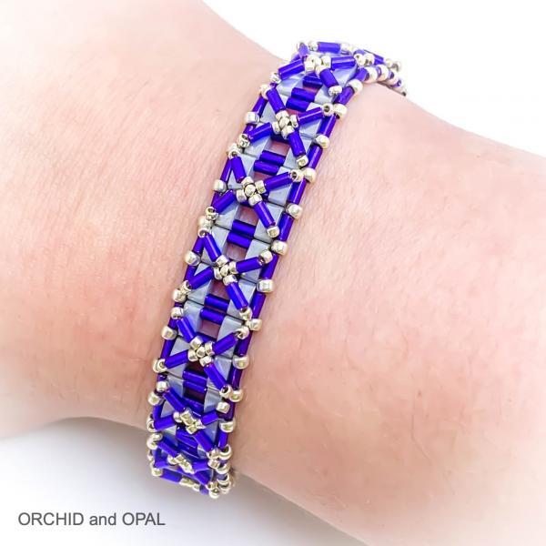blue silver half nexus bracelet