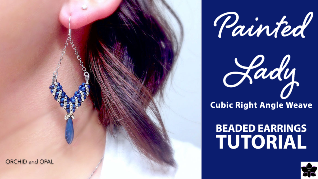 painted lady earrings tutorial