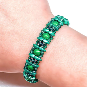 verdant vine beaded bracelet