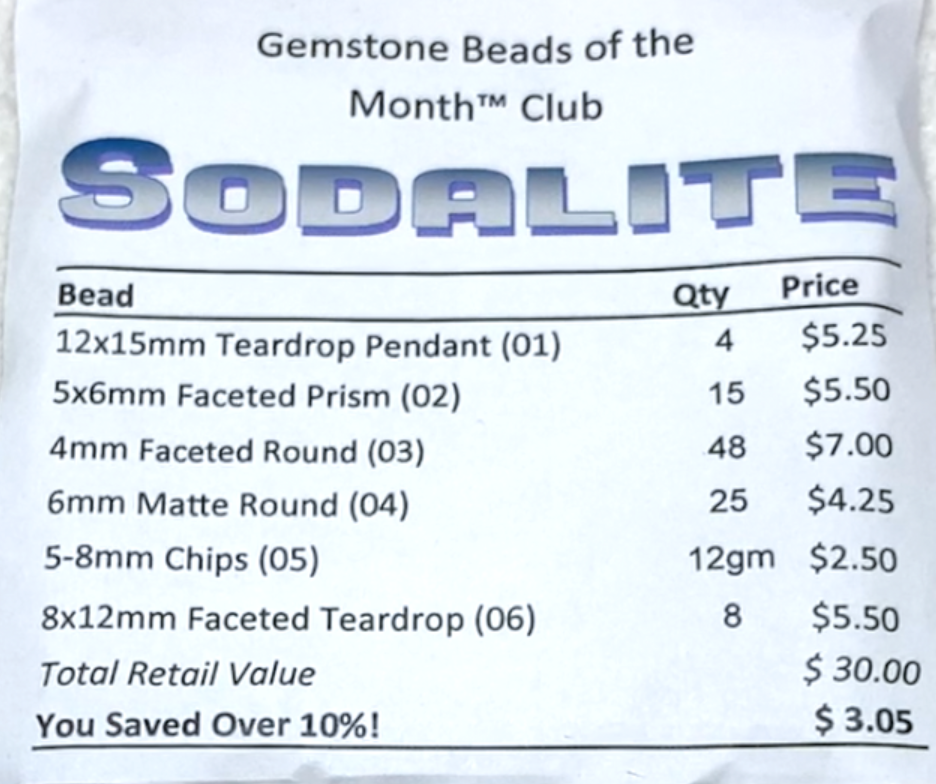 gemstone beads of the month subscription january 2022