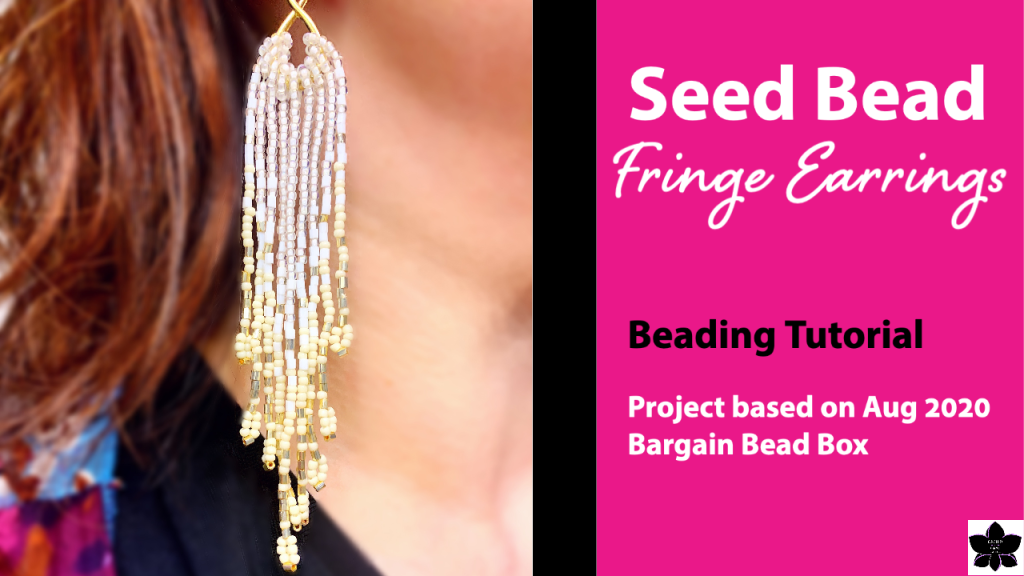 Seed Bead Fringe Earrings Tutorial 