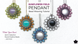 How to Make the Sunflower Field Pendant - 25mm Cabochon