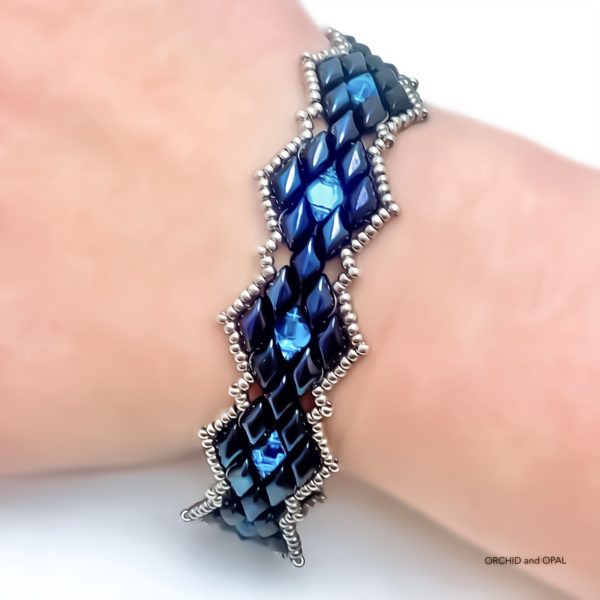Backlit GemDuo Bracelet hematite
