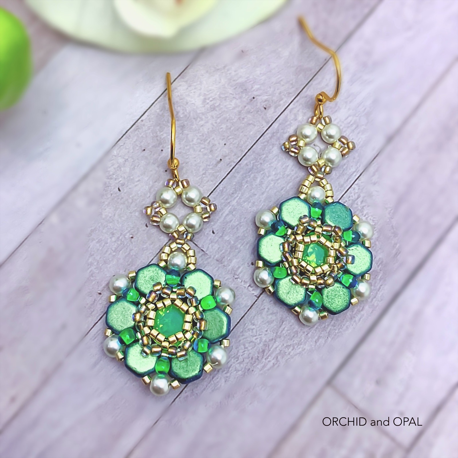 ethereal opal earrings