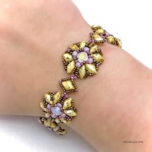Hidden Treasure Beaded Bracelet - Purple