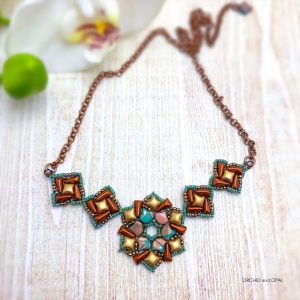 canyon falls vexolo and wibeduo beaded necklace tutorial