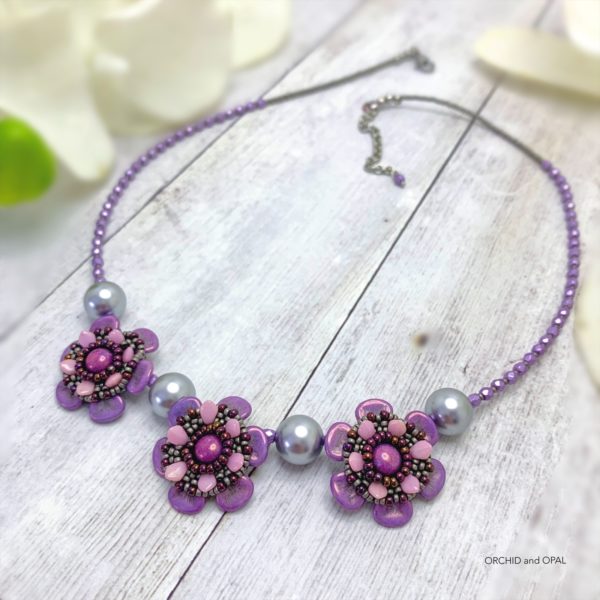 Precious Petals Beaded Flower Necklace Tutorial