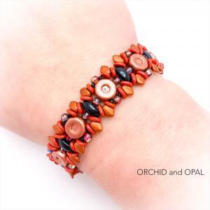 copper black briar rose bracelet