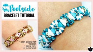poolside beaded bracelet tutorial